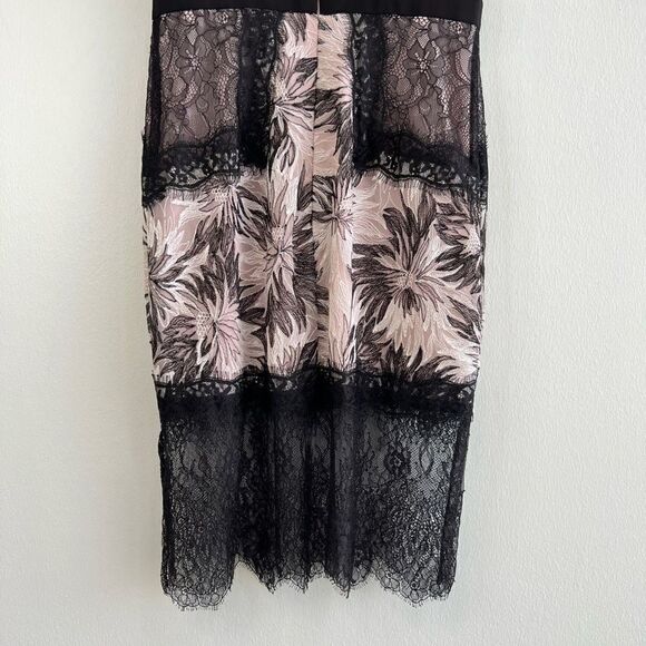 Bcbg Max Azria Shawna Sleeveless Lace Applique Mini Dress Women’s Size 0 Elegant - Picture 10 of 15